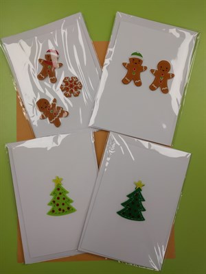 Handmade Christmas Cards, made by our students.