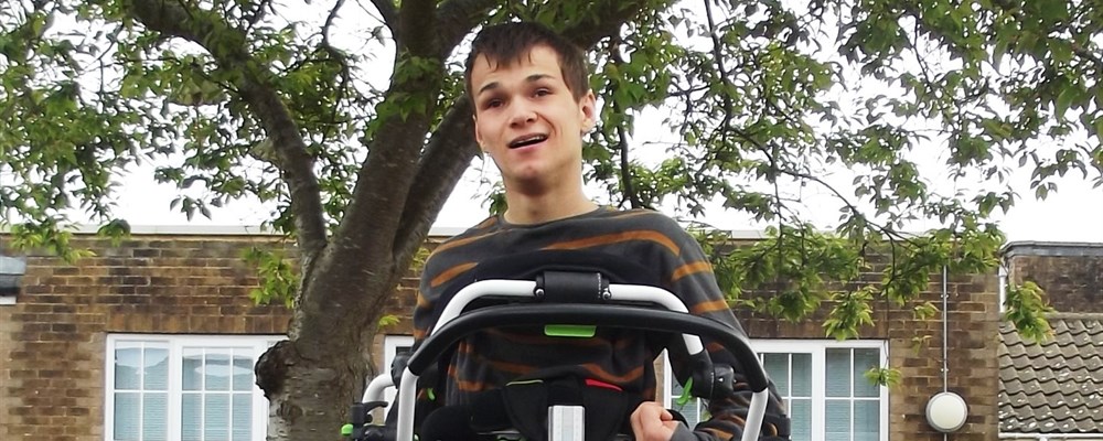 dylan Person in their mobility walker