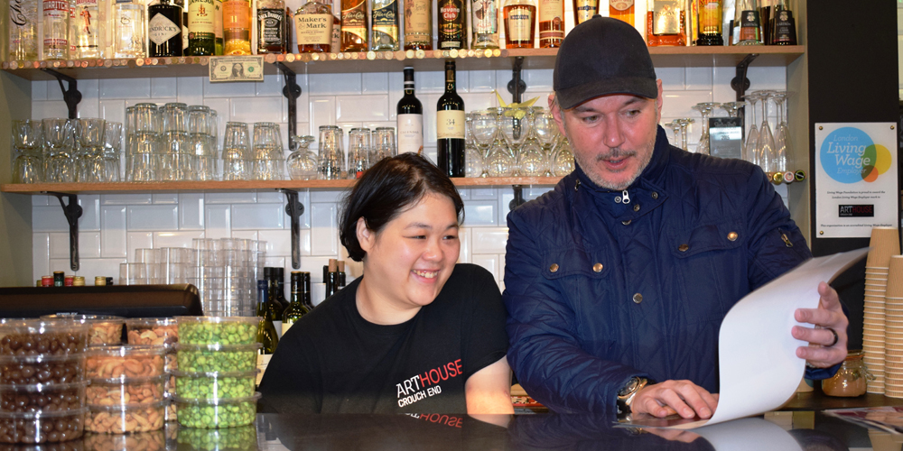 Yi Ling with her manager at the Arthouse cinema