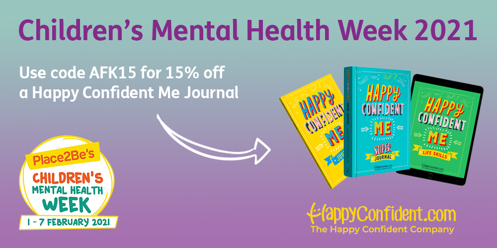 Use code AFK15 for 15% off a Happy Confident Me Journal