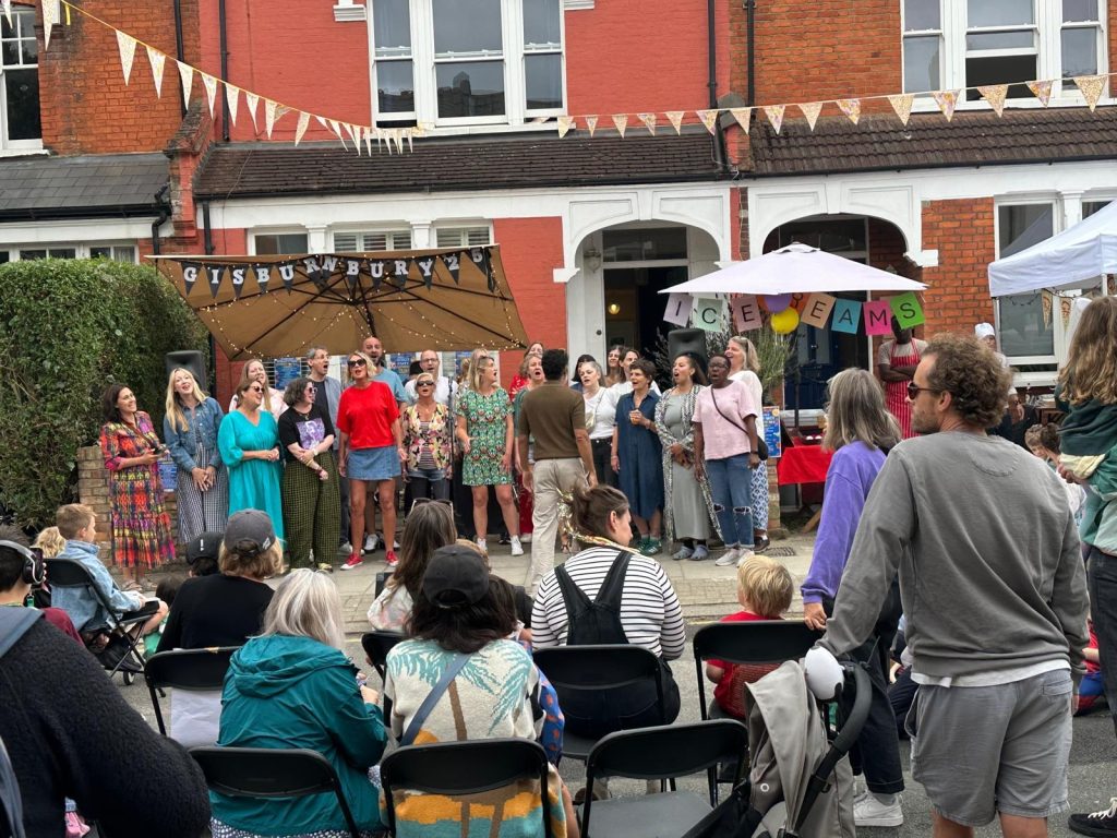 group choir singing
