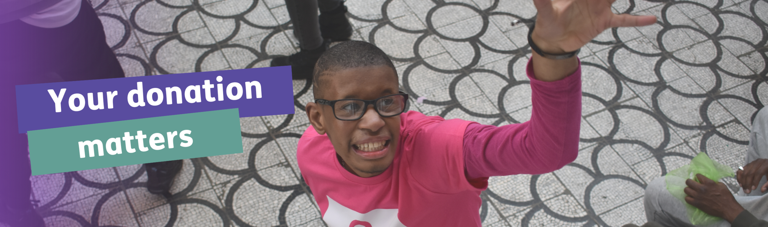 boy dancing and smiling